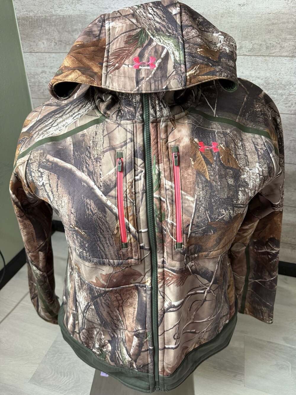 Under Armour Ayton Storm Jacket Size 2XL Realtree Camo Hunting Hiking